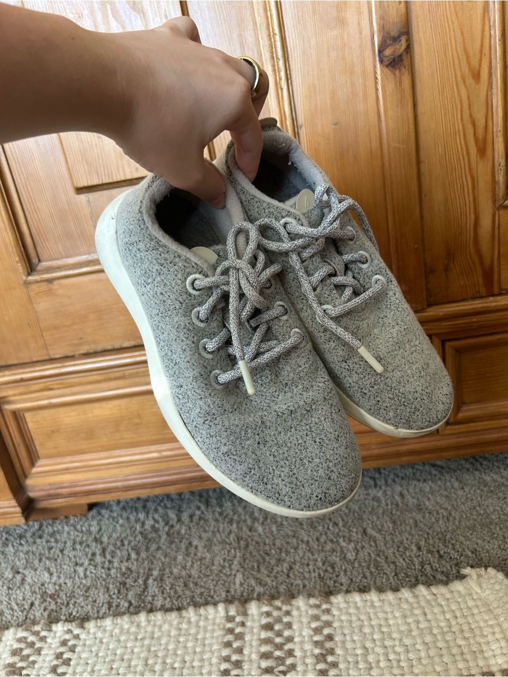 allbirds Women's Gray Wool Runners Sneakers